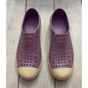 Purple Shimmer Native Natives Jefferson Girl Shoes, Size Youth 2